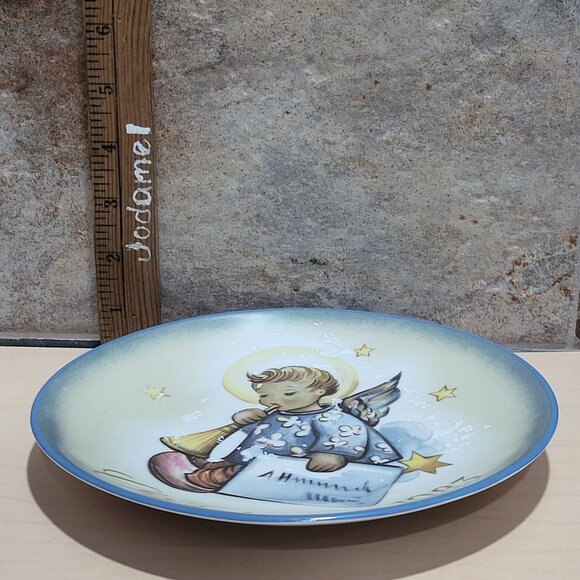 Schmid Hummel Christmas Day 1983 Angelic Messenger Decorative Wall Hanging Plate - Picture 7 of 11